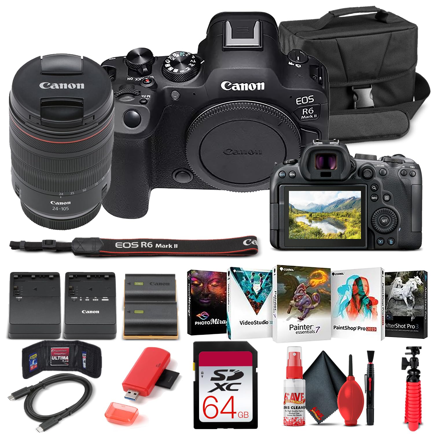 Amazon.com : Canon EOS R6 Mark II Mirrorless Camera with 24-105mm