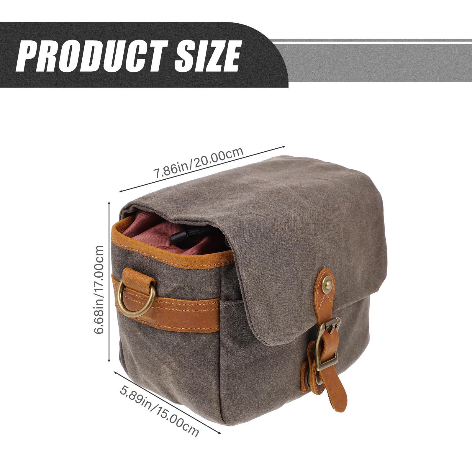 Borsa Tracolla Regolabile per in Verde e Resistente All'acqua Custodia Protettiva Macchina Fotografica per Fotocamere Mirrorless e Dslr
