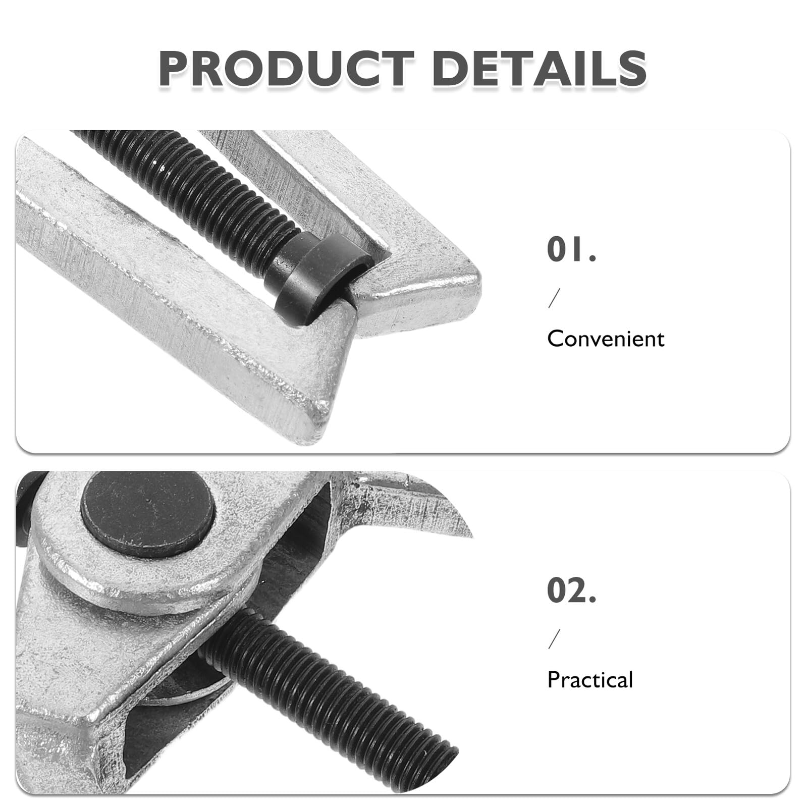 HEMOTON Extracteur de Rotule de Direction Manuelle 18,5 X 7,4 X 4 Cm en Acier Robuste pour Biellettes Intérieures, Outil D’Entretien à Suspendre Voiture, Camion et SUV, Outil Extracteur