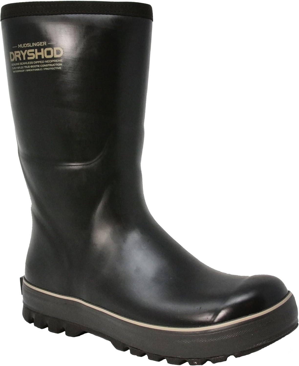 Dryshod Mudslinger Premium Rubber Farm Boots - Mid Calf - WIXIT Lining - MUD-MM-BR
