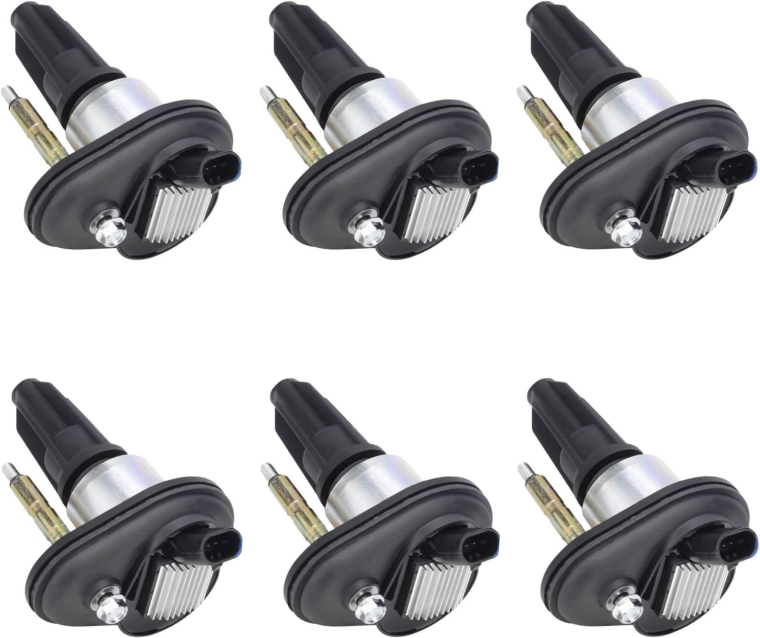 BRTEC Ignition Coil Pack Set Compatible with 2002 2003 2004 2005 for Chevy Trailblazer GMC Envoy Chevy Colorado Isuzu Ascender 19300921 12568062 6pcs