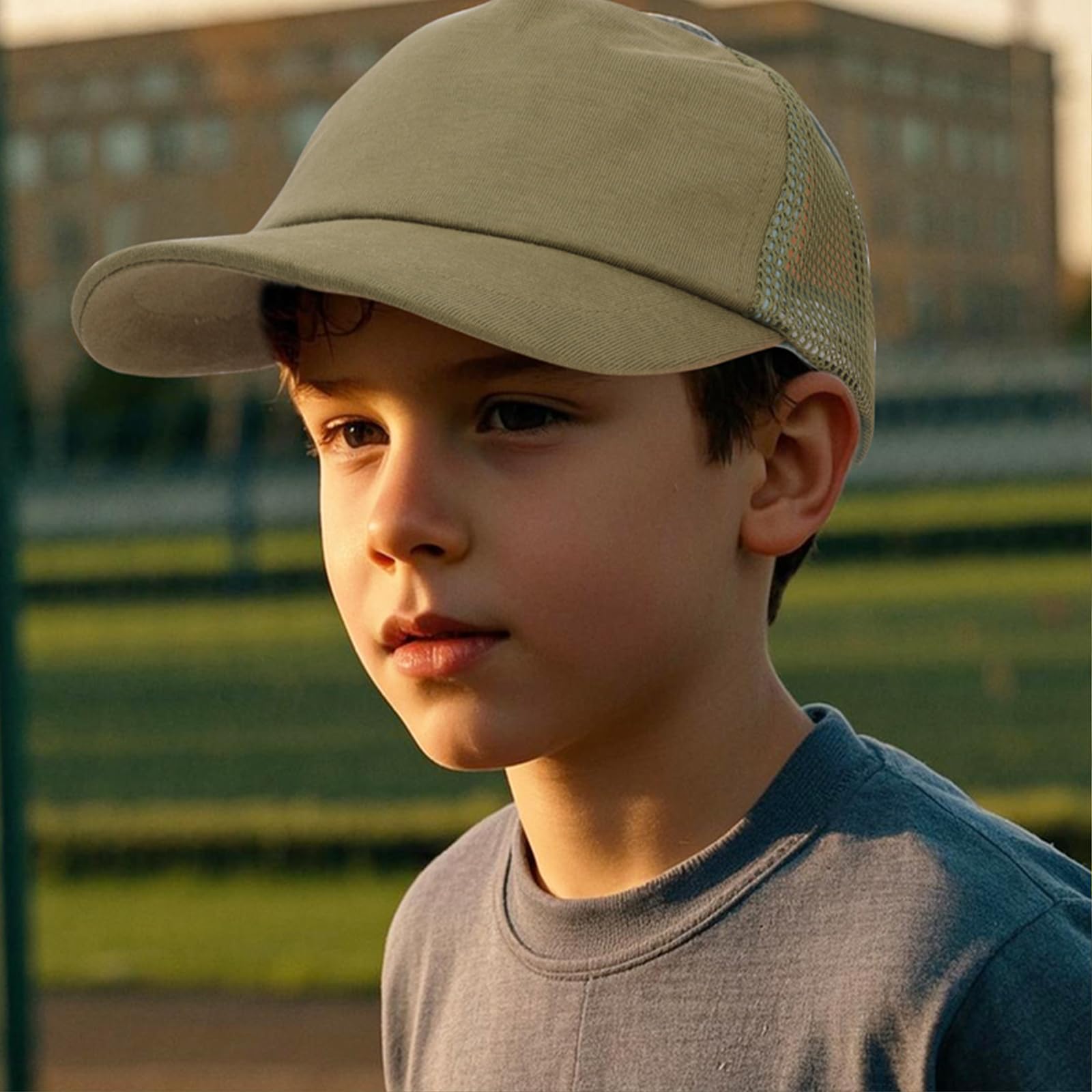Gorra de béisbol QKURT para niños y niñas, Unisex, Visera y Malla, Verano, Deportes al Aire Libre, 2-6 años