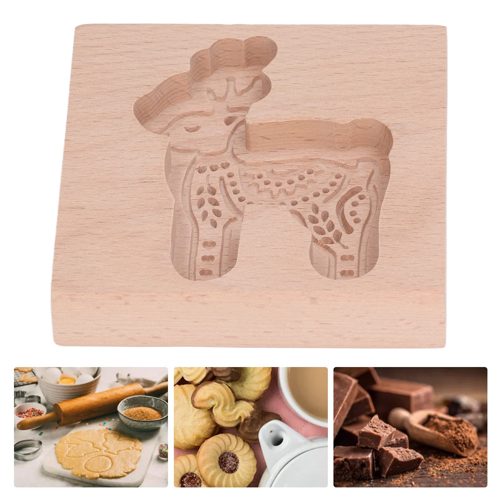 Keksformen aus Holz, Keks, geschnitzte Keksausstecherform, Keksausstecher, Lebkuchenkeks-Pressstempel, Prägeform ，Ausstechformen