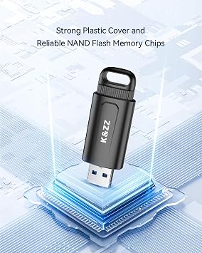 K&ZZ 5 Pack 64GB Flash Drive 3.0 USB Flash Drives 64 GB Thumb Drive Retractable Gen 1 USB Drive Memory Stick Jump Drives Multipack 64G 3.0 (5 Colors: Black Red Blue Green Purple)
