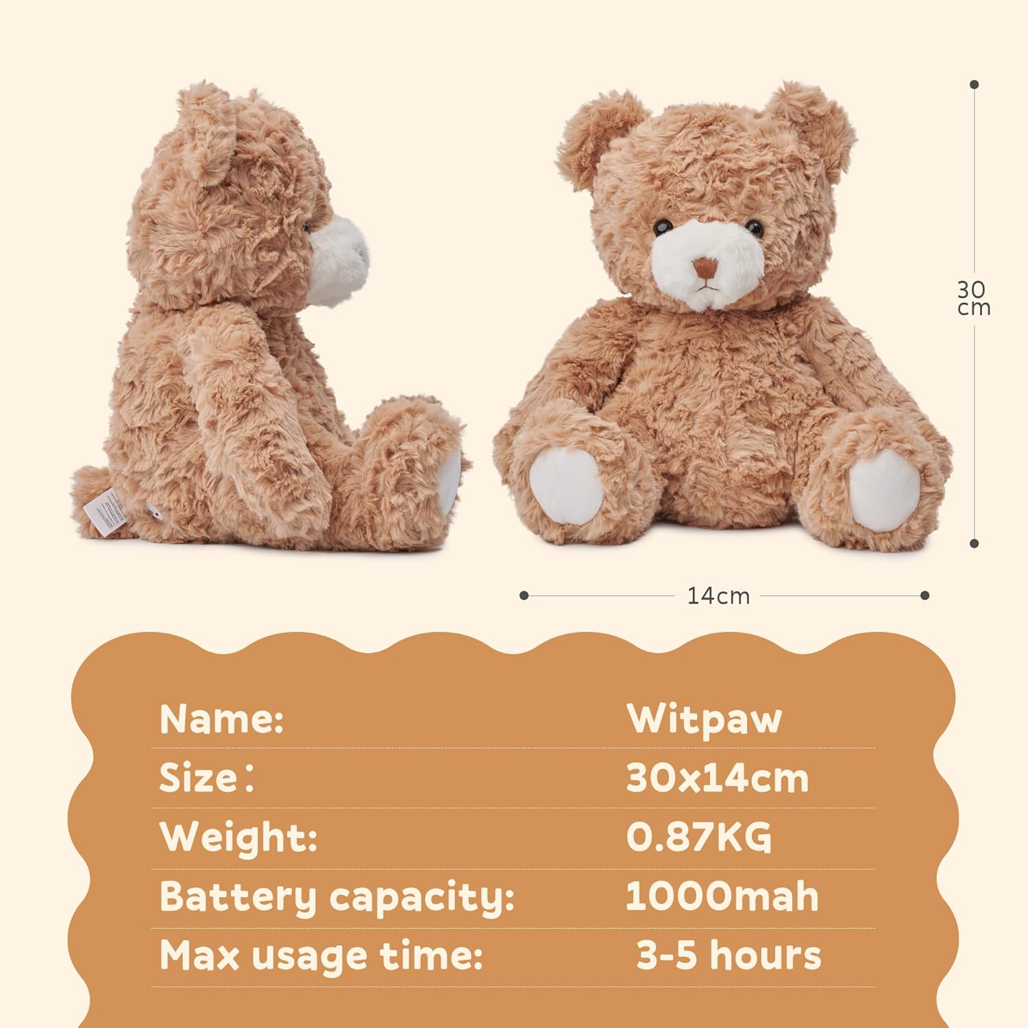 AI Talking Teddy Bear for Kids, Smart Interactive Plush Toy Powered by ChatGPT, Real-Time Chat, Memory & Voice Response, Safe Soft Gift for Boys & Girls Ages 3–9