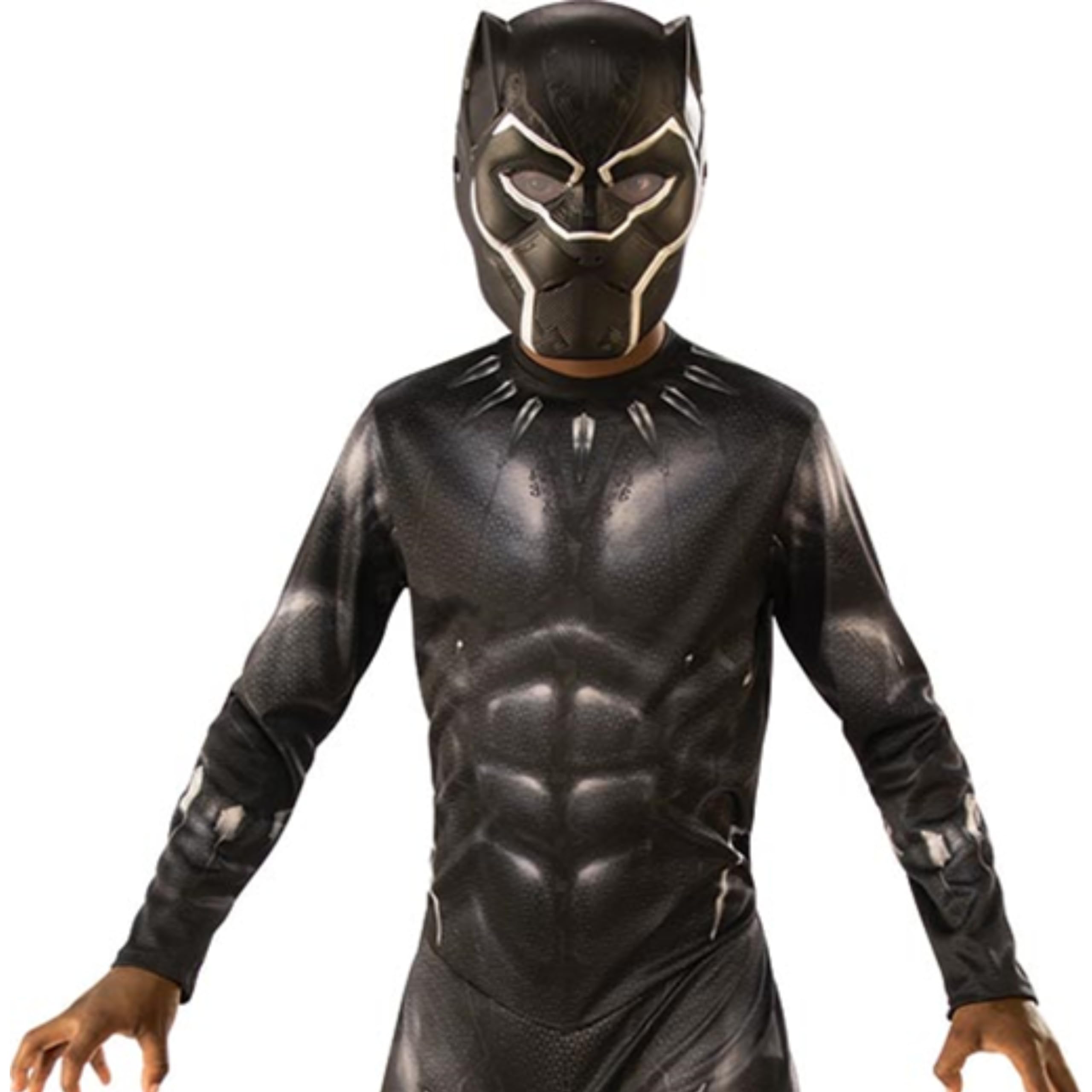 Rubies - Avengers Officiel - Black Panther - Déguisement Enfants Black Panther - Tailles 3 à 10 Ans au Choix - Costume Super Héros Marvel avec Combinaison et Masque - Pour Halloween, Carnaval