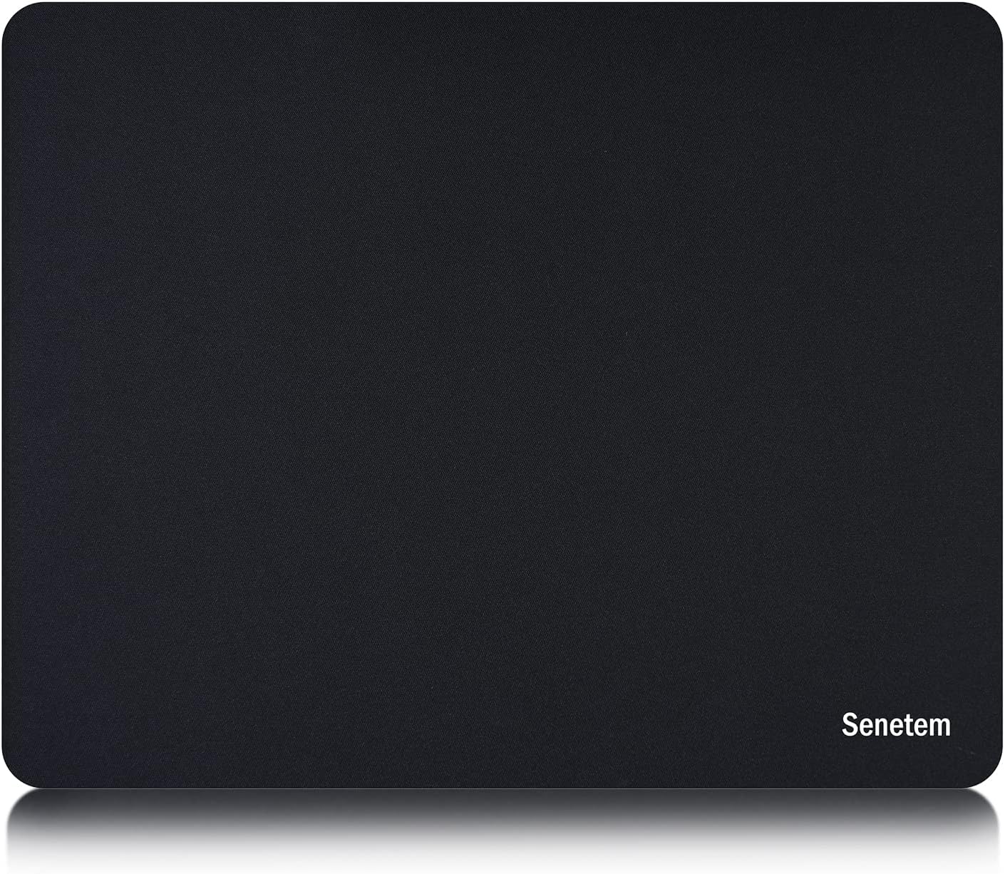 Senetem Mouse Pad Slim Gaming Mouse Pad Small 280×220×2mm Anti-slip Compatible with Laser & Optical Mice Portable Compact Black S(28*22cm)