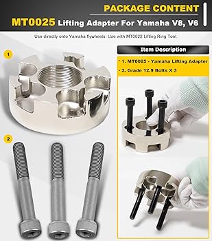 Lifting Adapter, Compatible for Yamaha 5.3 V8, 4.2 V6, F200B