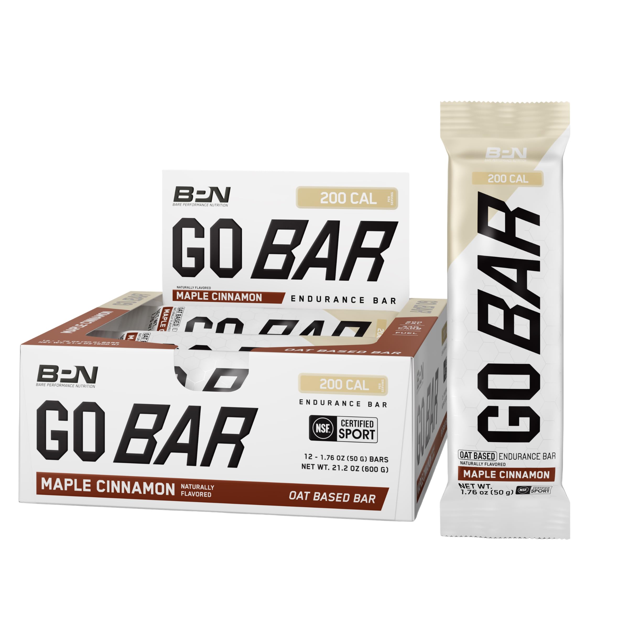 BARE PERFORMANCE NUTRITION Go Bar, Oat Based Endurance Training Snack 36g of Carbohydrates and 200 Calories Per Serving, 12 Bars Per Box, Original Oat — Amazon image 7