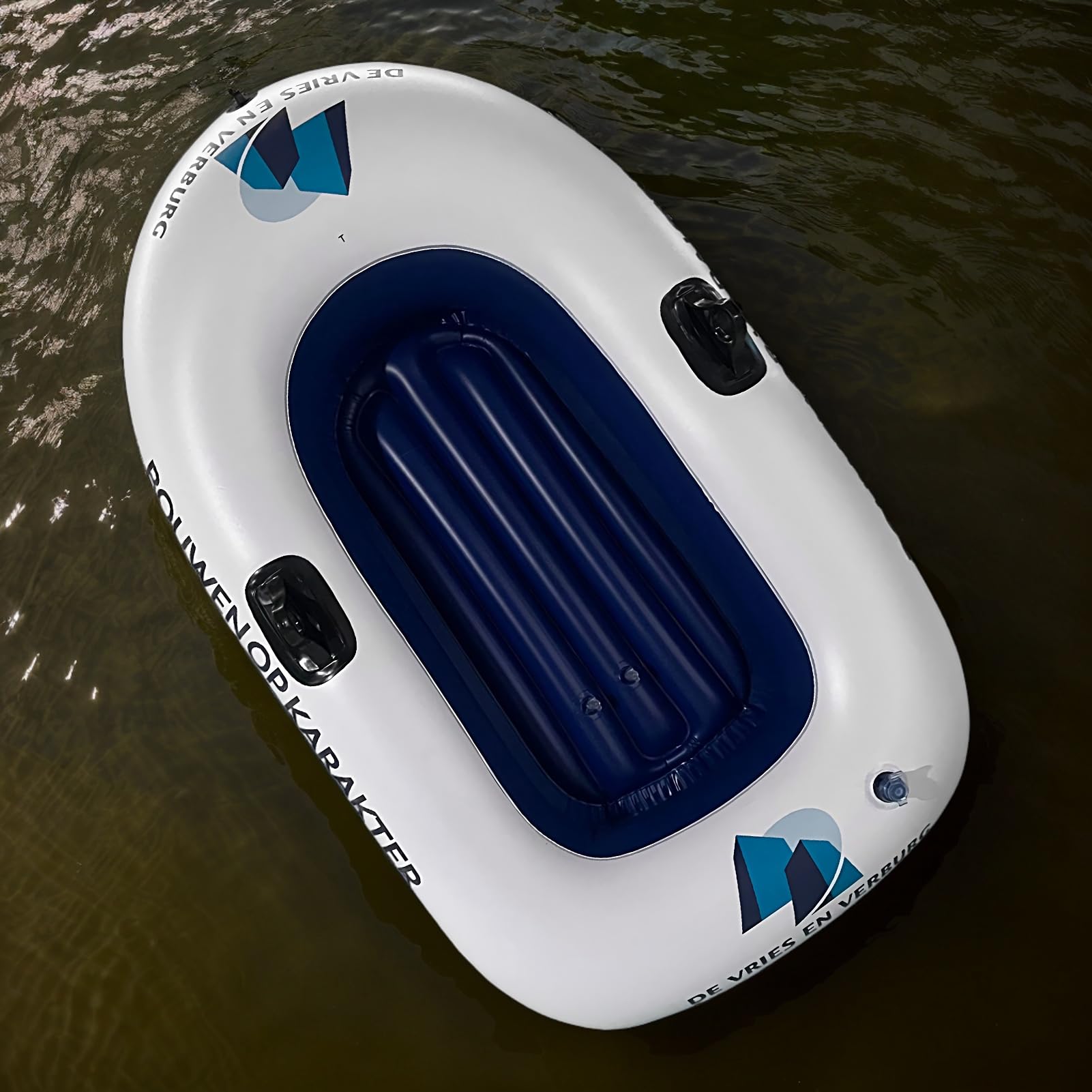 Barca da gonfiabile, gommone portatile, zattera in PVC, materiale leggero e resistente, facile da gonfiare sgonfiare, ideale per viaggi in spiaggia sul lago, 140 x 80 cm, bianco, confezione da 1