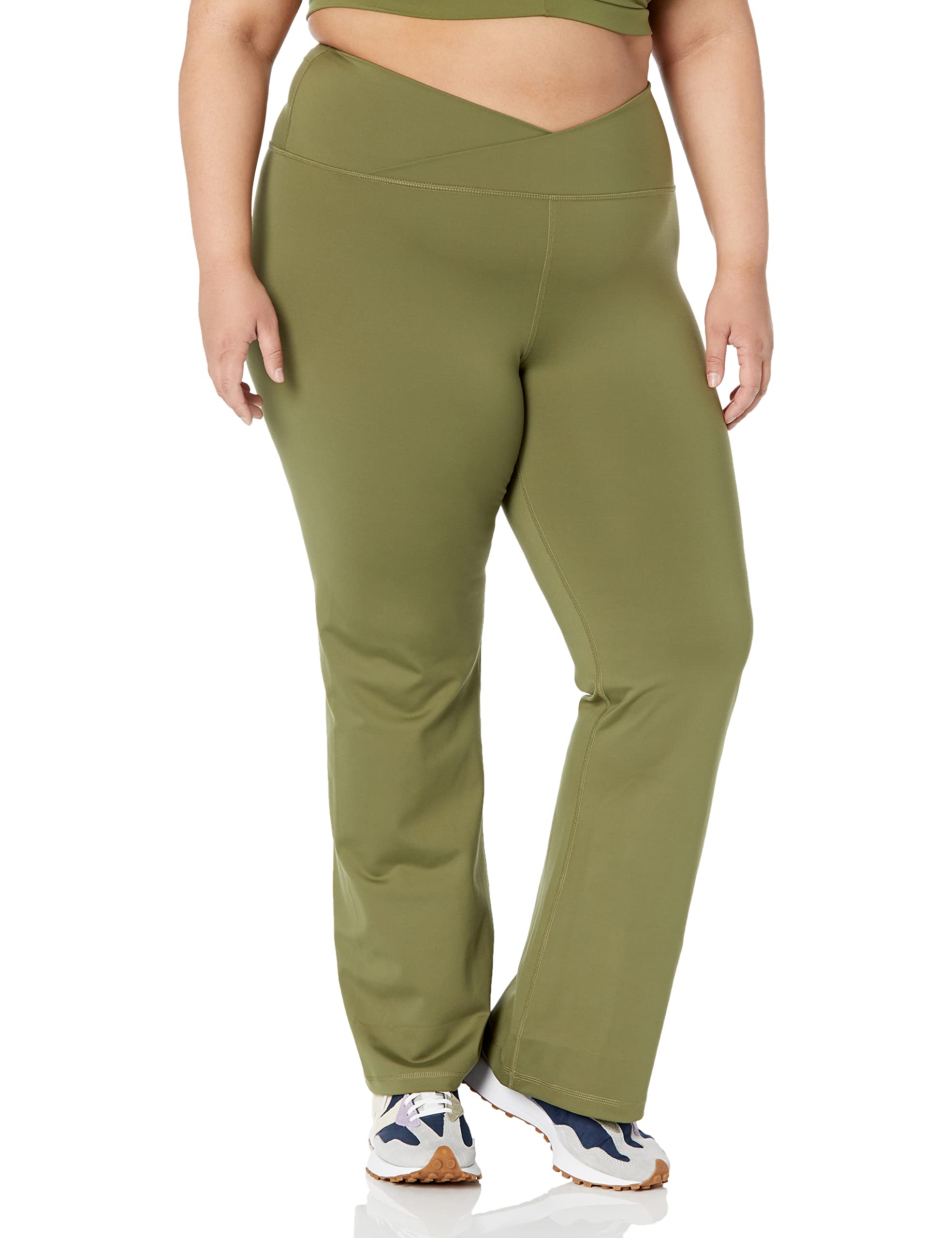 Amazon Essentials Damskie legginsy Build Your Own Studio Sculpt Mid Waist Bootcut (wcześniej Core 10)