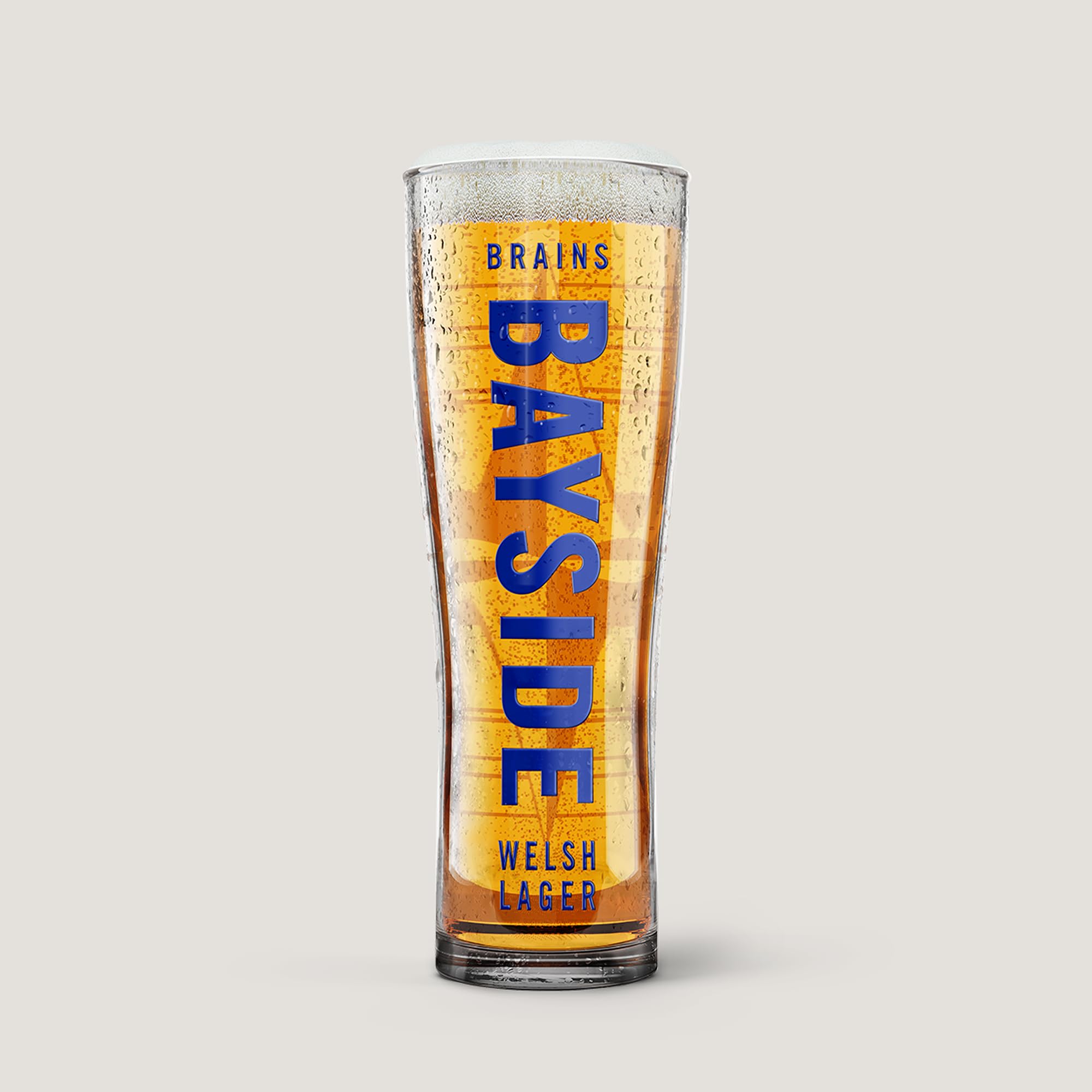 Brains Brewery Original Bayside Lager Pint Glass Pint