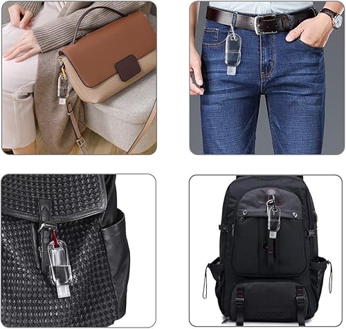 Miniatura 3 de Botella desinfectante portátil de viaje con llavero, se puede utilizar para la escuela, viajes, picnic y otras actividades al aire libre, también se