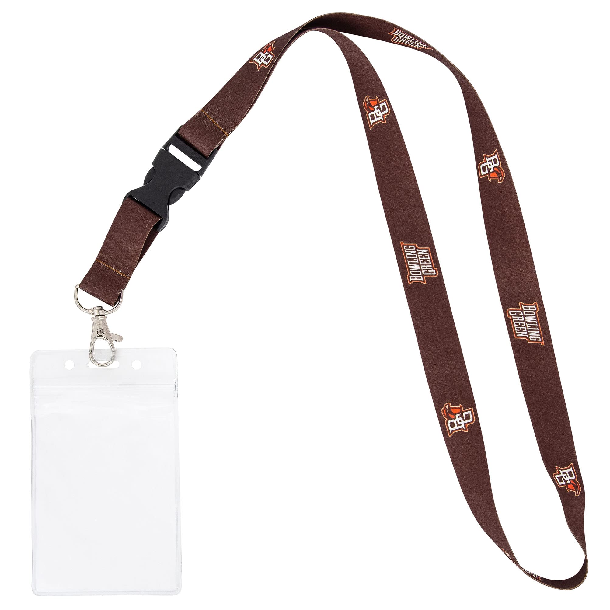 BGSU Falcons Lanyard – Detachable Breakaway Keychain & ID Holder, Officially Licensed Bowling Green State University Gear - View #7