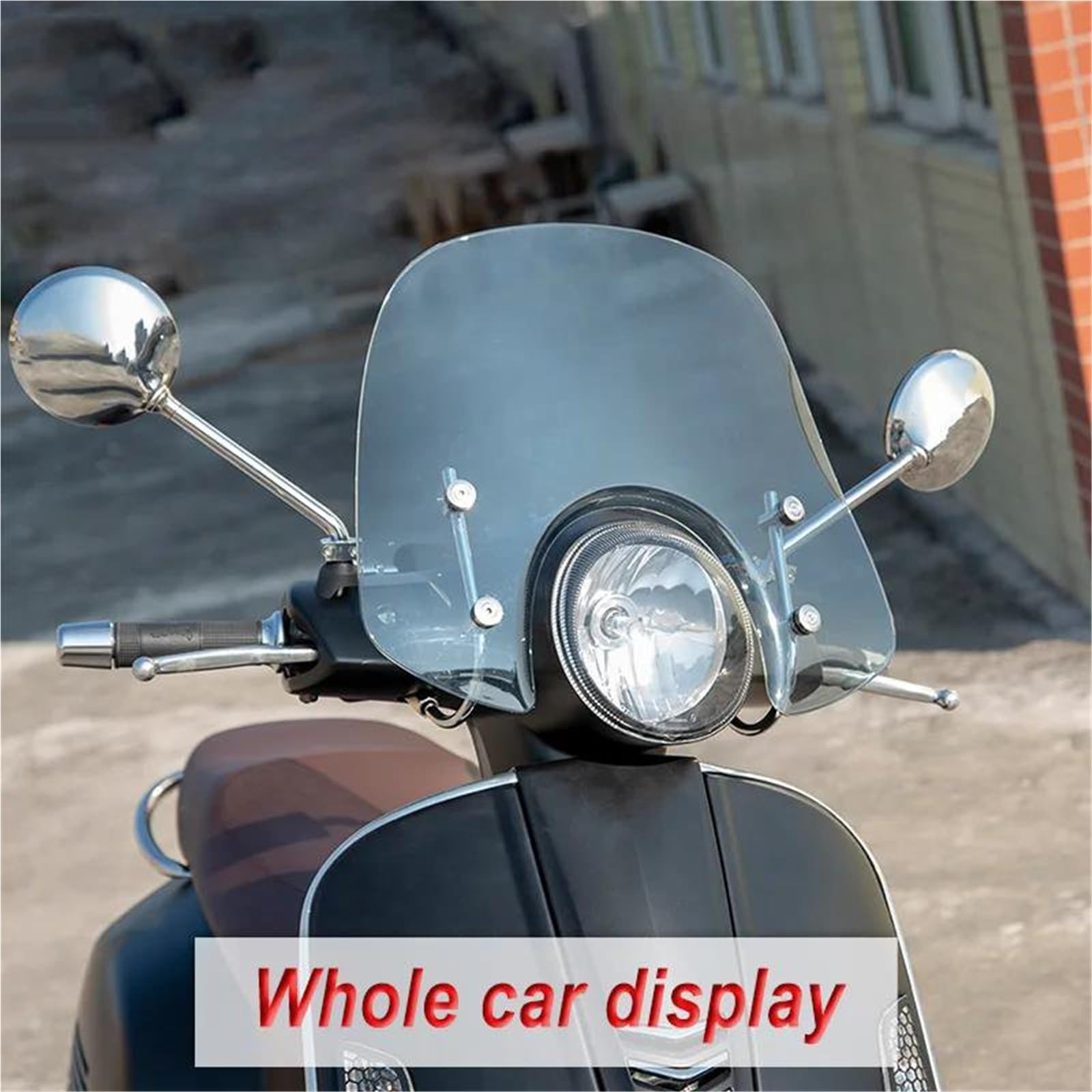 Deflector De Viento Parabrisas Motocicleta para Piaggio para Vespa GTS 150 GTS250 GTS300 2017-2019(Clear)