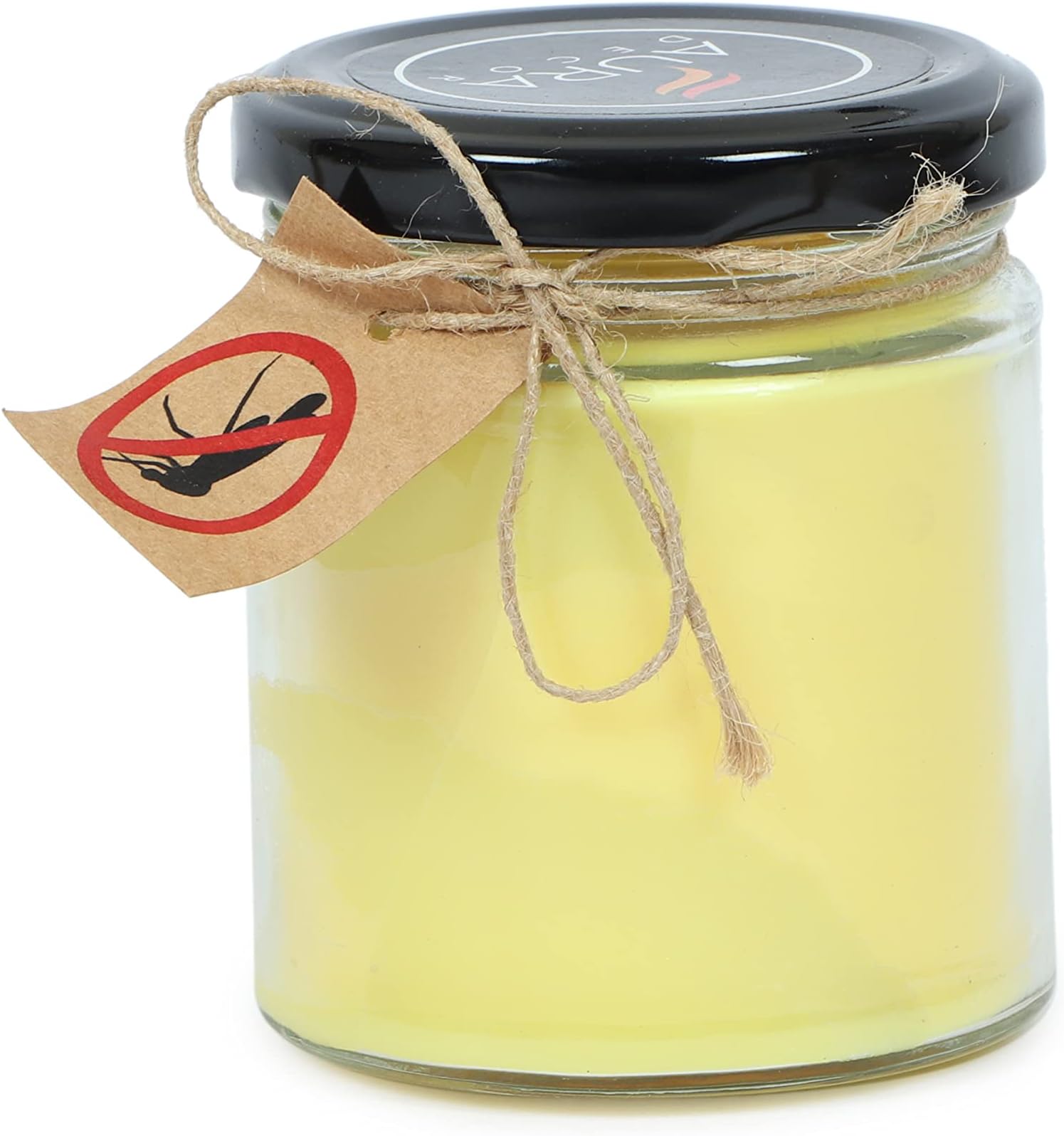Anti Mosquito Jar Candle (Made of Natural Waxes & Herbal Oils)