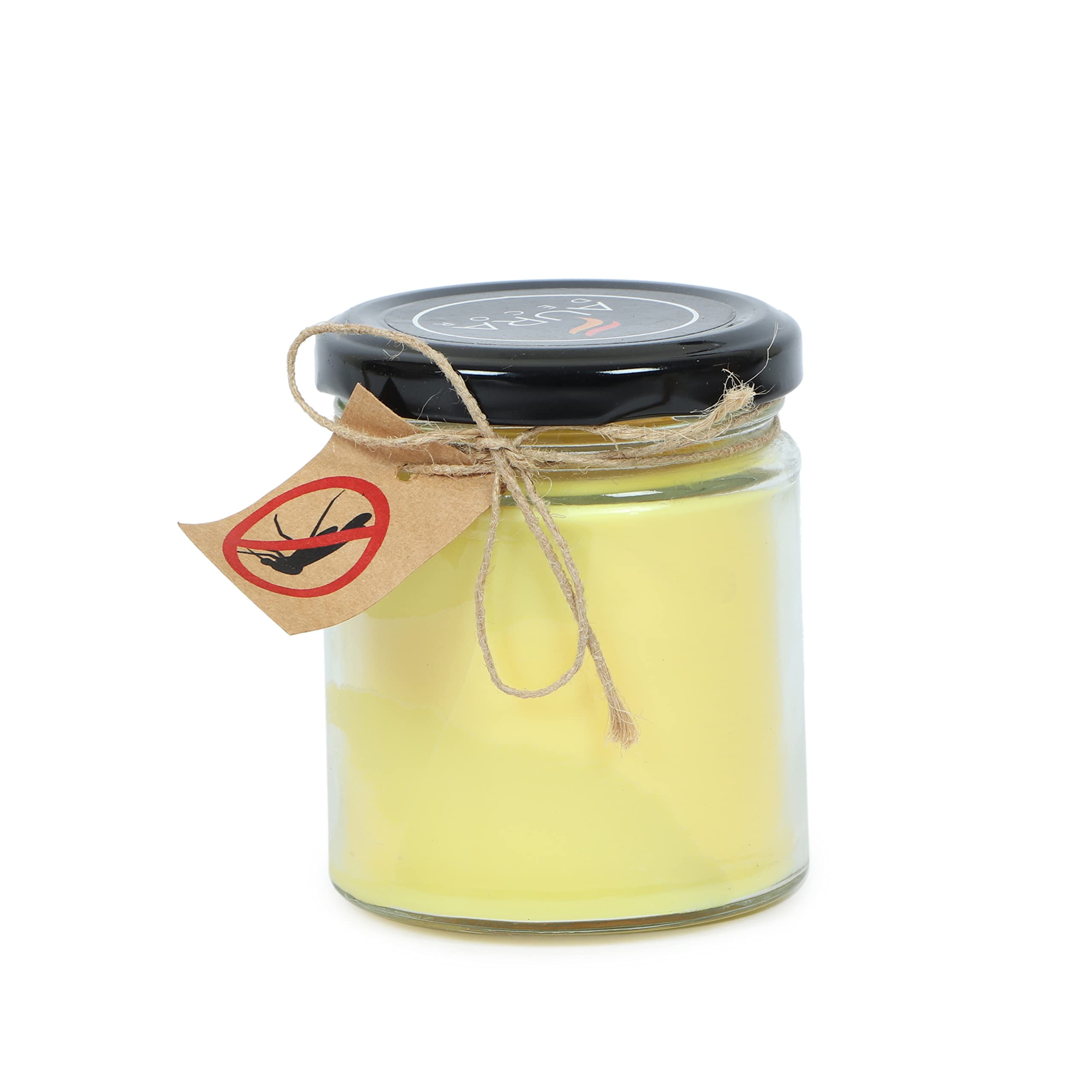 Crazy Sutra Anti Mosquito Jar Candle (Made of Natural Waxes & Herbal Oils)