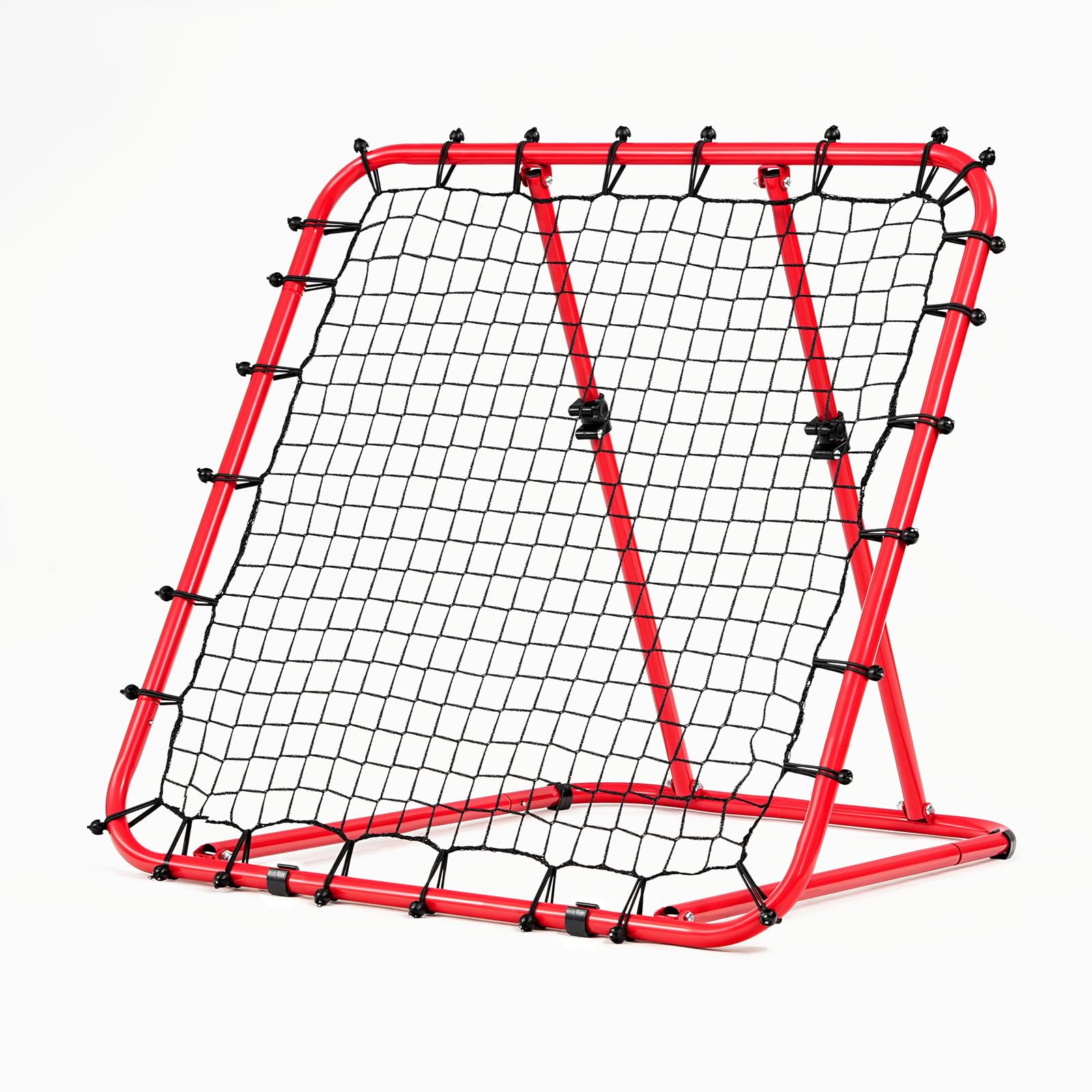 LARMNEE Reboteador de Fútbol con Ángulo Ajustable 0°-75°, Red de PE, Entrenamiento Portátil