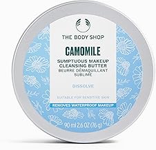 The Body Shop Camomile Sumptuous Makeup Cleansing Butter (1x 90ml), Lightweight Makeup Remover for Sensitive Skin, Removes Waterproof Makeup, SPF & Impurities, Enriched with Camomile Oil & Shea Butter