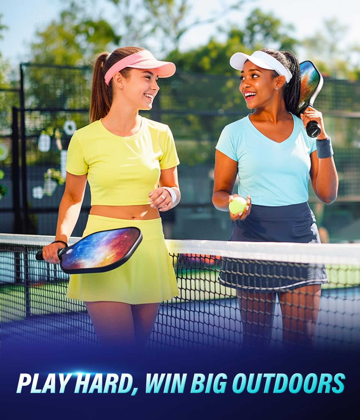 Hicober Set di 2 palette per pickleball