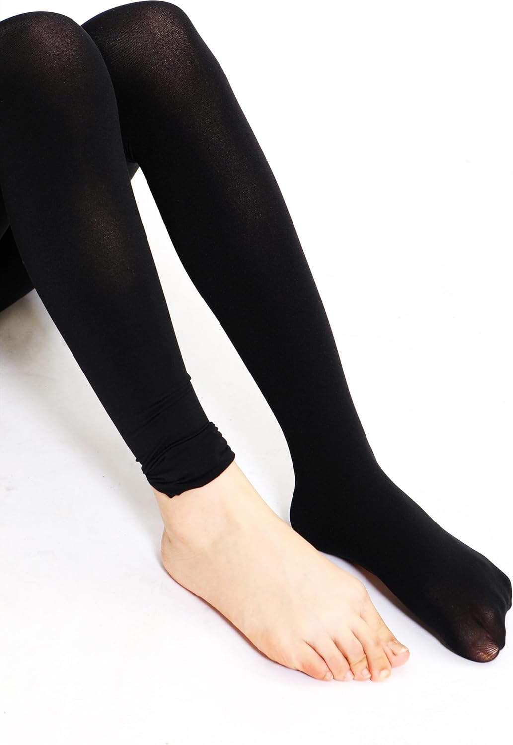 EVERSWE 2 Pairs Pack Girls' Ballet Tights Ultra Soft Dance Leggings, Convertible Transition Dance Tights - Image 4