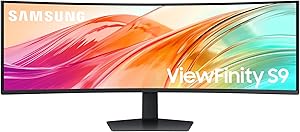 Samsung 49″ LS49C950UAUXEN – ViewFinity S9 Monitor, DQHD 5120×1440, 32:9, 3000:1, 120Hz, 5ms, 350CD/m², HDMI, Black