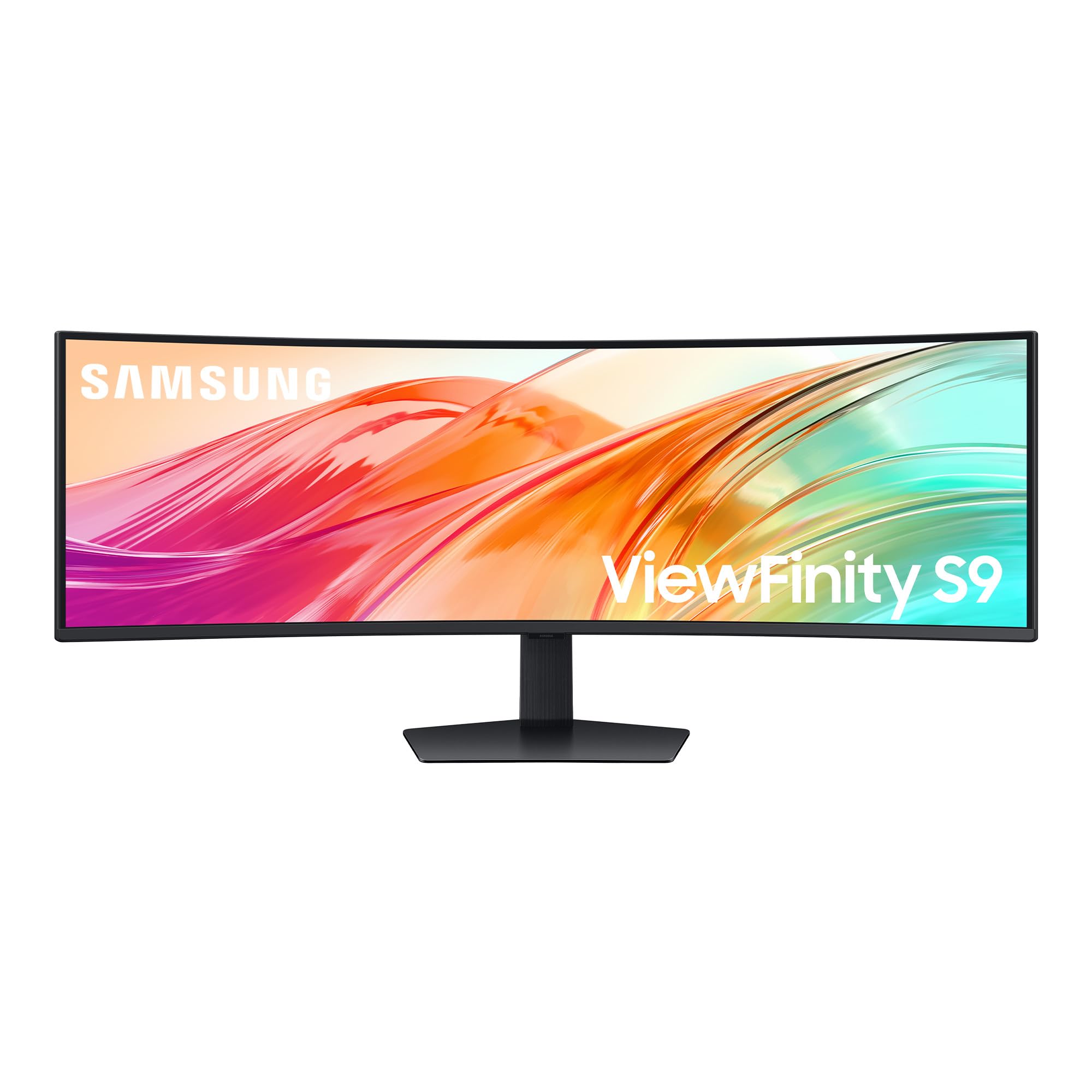 Samsung Monitor - Viewfinitty S9 Ls49f950uauxen, 49 " Dqhd, 120 Hz, 5 Ms, Va (Alineación Vertical), Curvo, Altura Ajustable, Negro