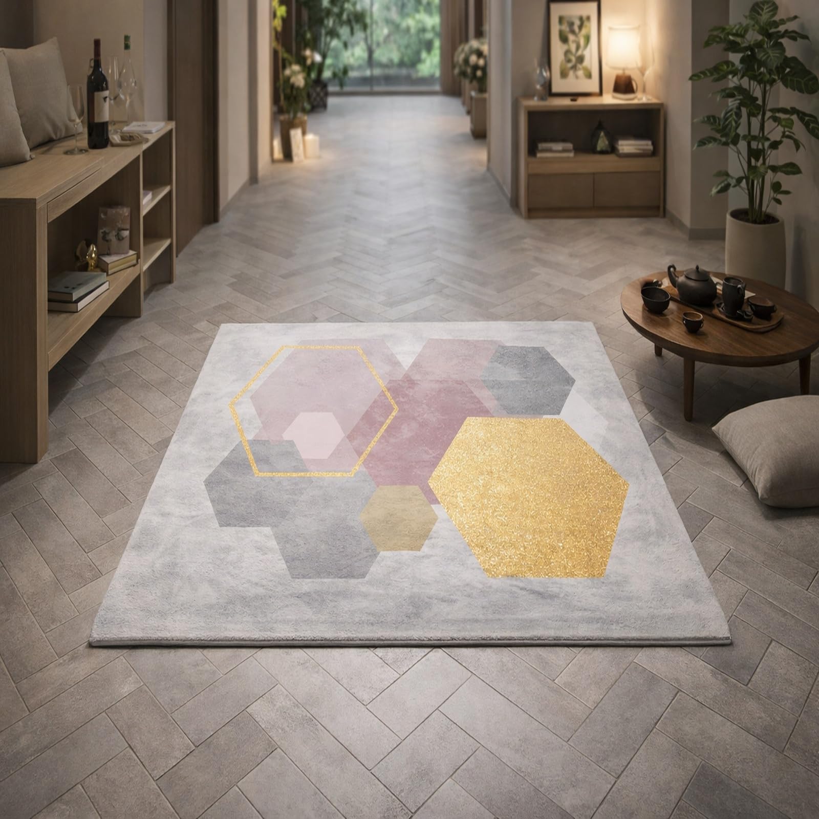 Tapis antidérapant lavable 160x200cm pour cuisine et grand salon