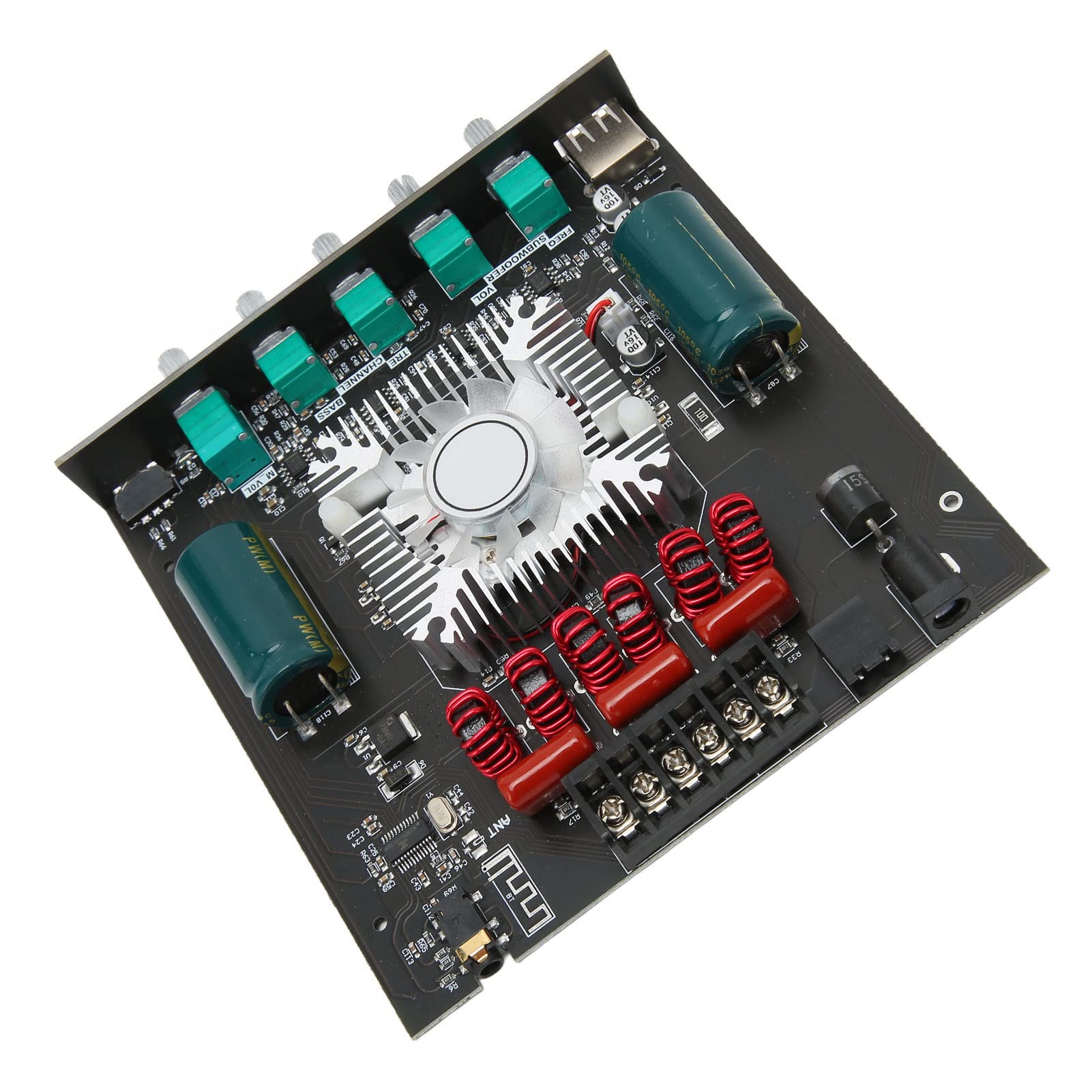 Focket Amplificador de Bluetooth 160Wx2 TDA7498E Modulo Estéreo HiFi 2.1