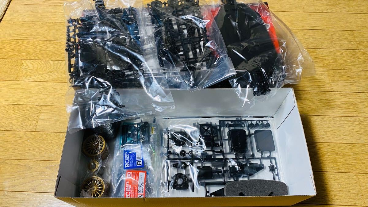 タミヤ TT-02 シャーシのみ 新品 未組立 ボディ関連(ステッカー含む)なし タミヤ 58735 TT-02 MOTUL AUTECH Z 塗装済みボディー付きキット