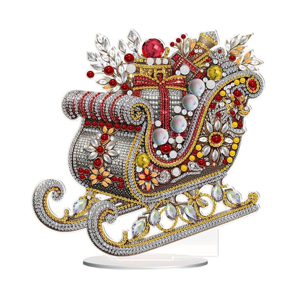 Christmas Tabletop Ornaments Kit Desktop Ornaments Kit for Home Office Desktop Decor (KJ0275)