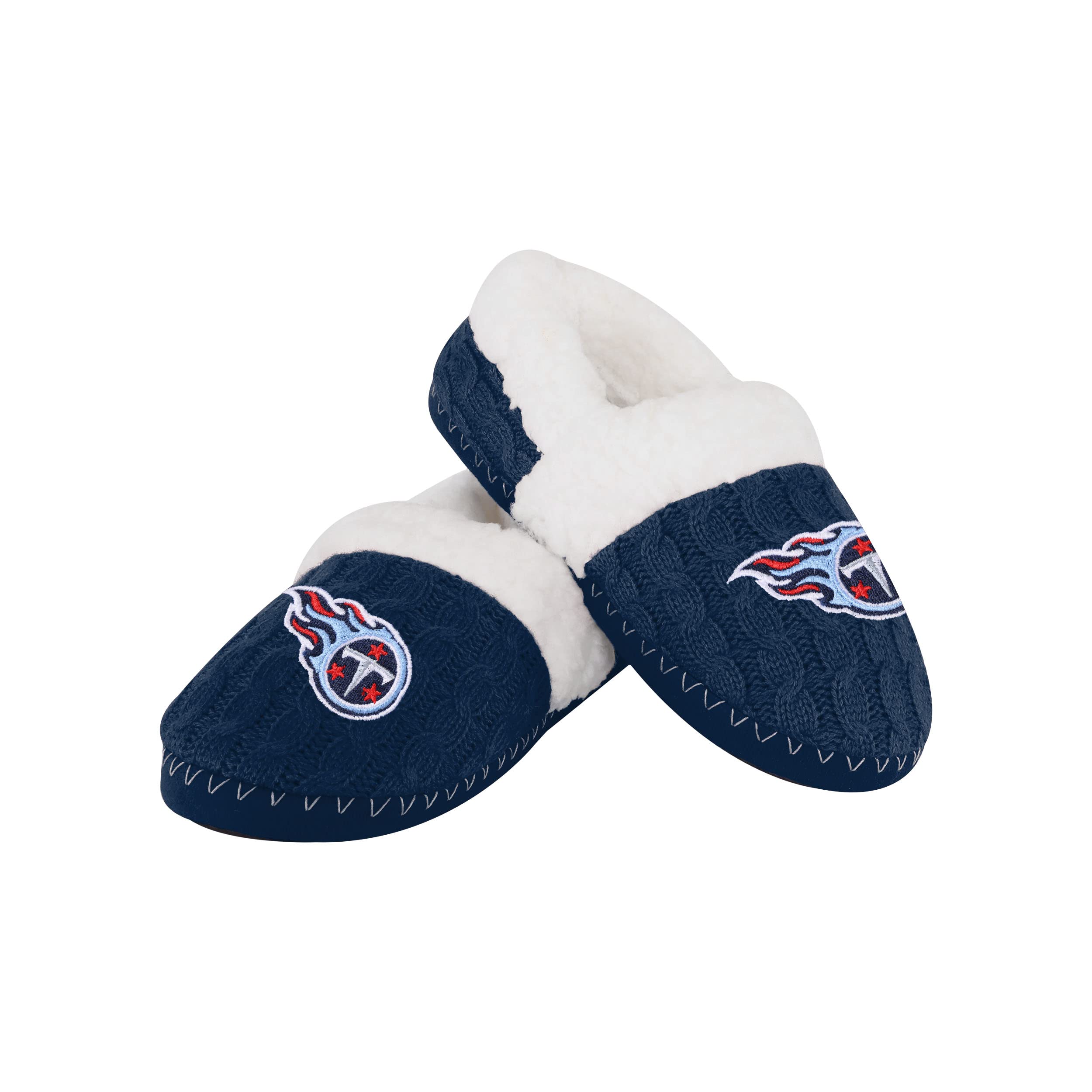 FOCO Womens NFL Team Color Moccasin Slippers