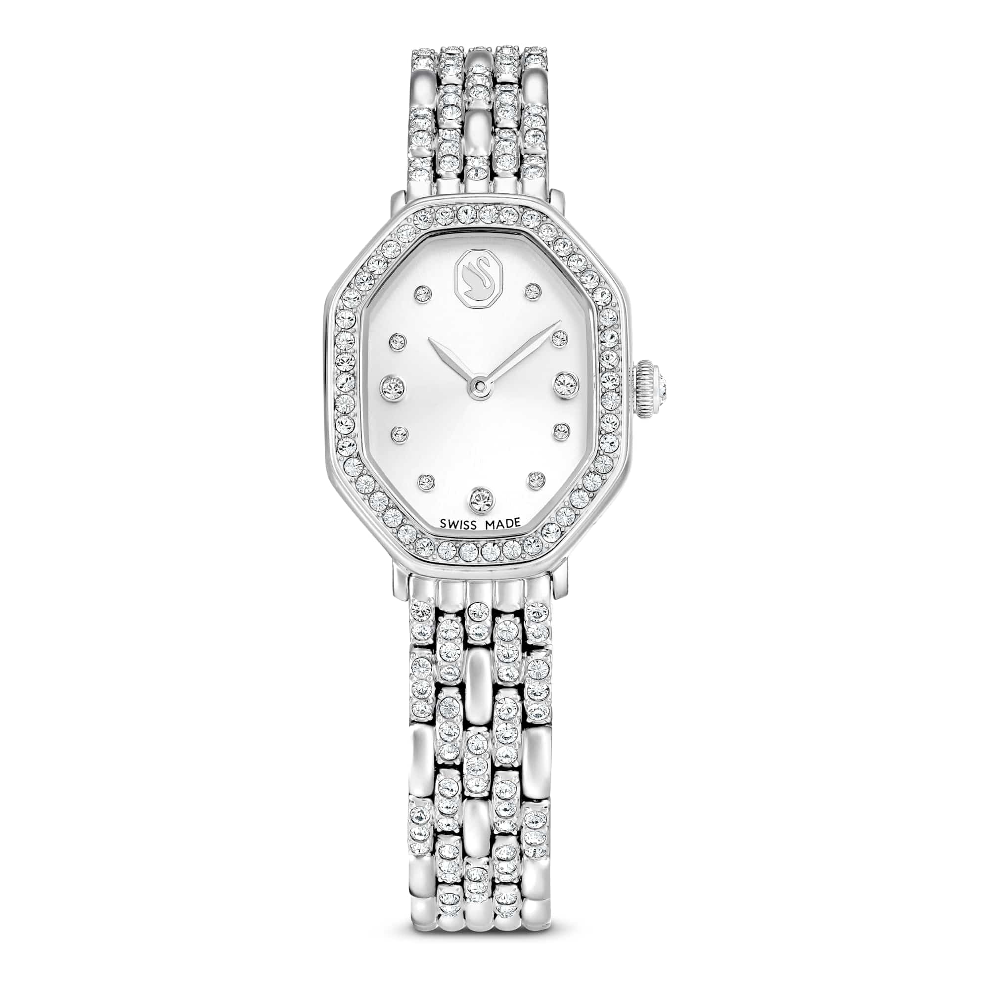 Swarovski Watches Women's Silver Swarovski Dextera Octagon Crystal Stainless Steel Watch