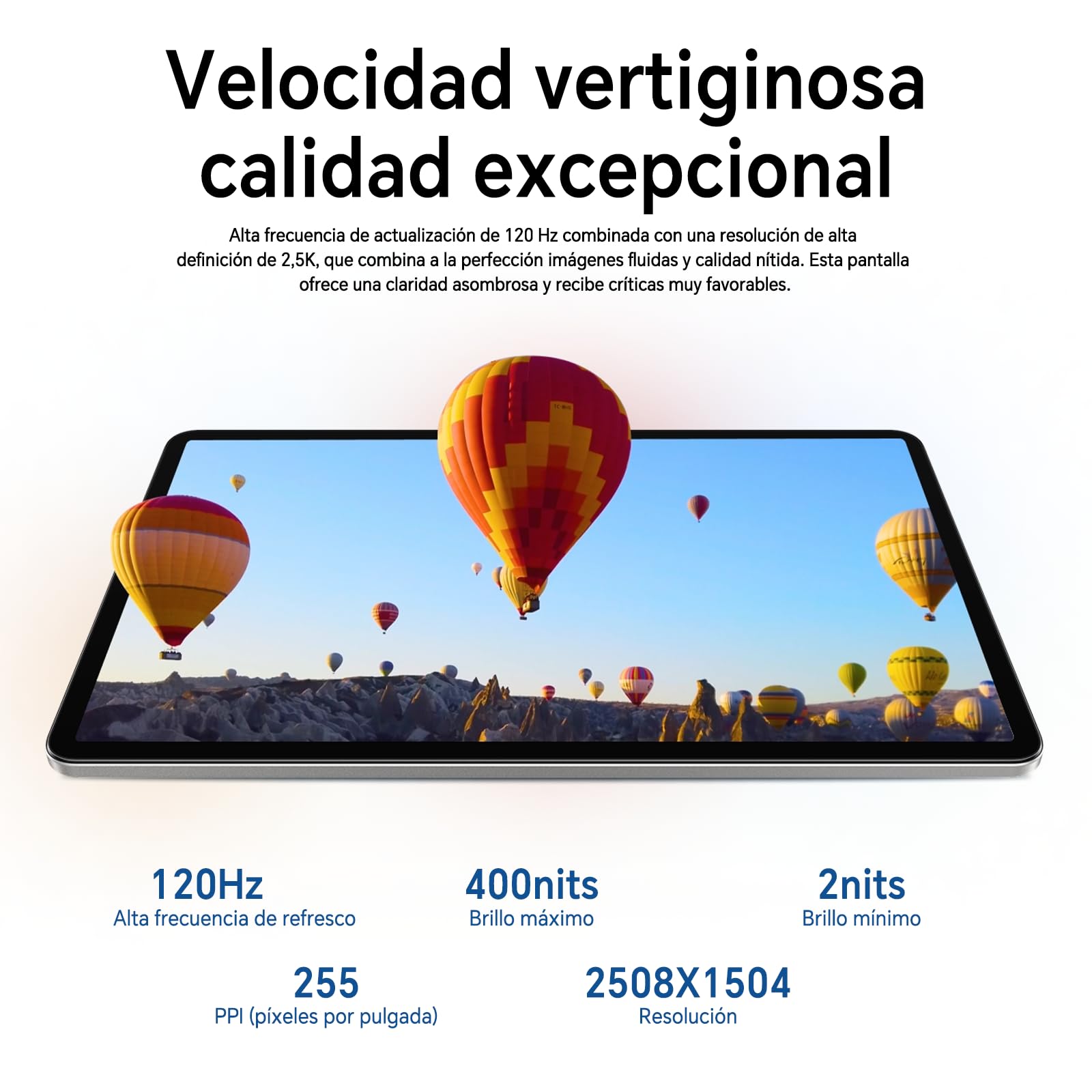 HONOR Pad X9a Tablet 11.5" 2.5K 120Hz Pantalla Cuidado Ocular, 6GB RAM 128GB ROM, Snapdragon 685, Batería 8300mAh, Carga 35W, 4 Altavoces, Cuerpo de Metal, Tablet Android 15, Gris — view 3