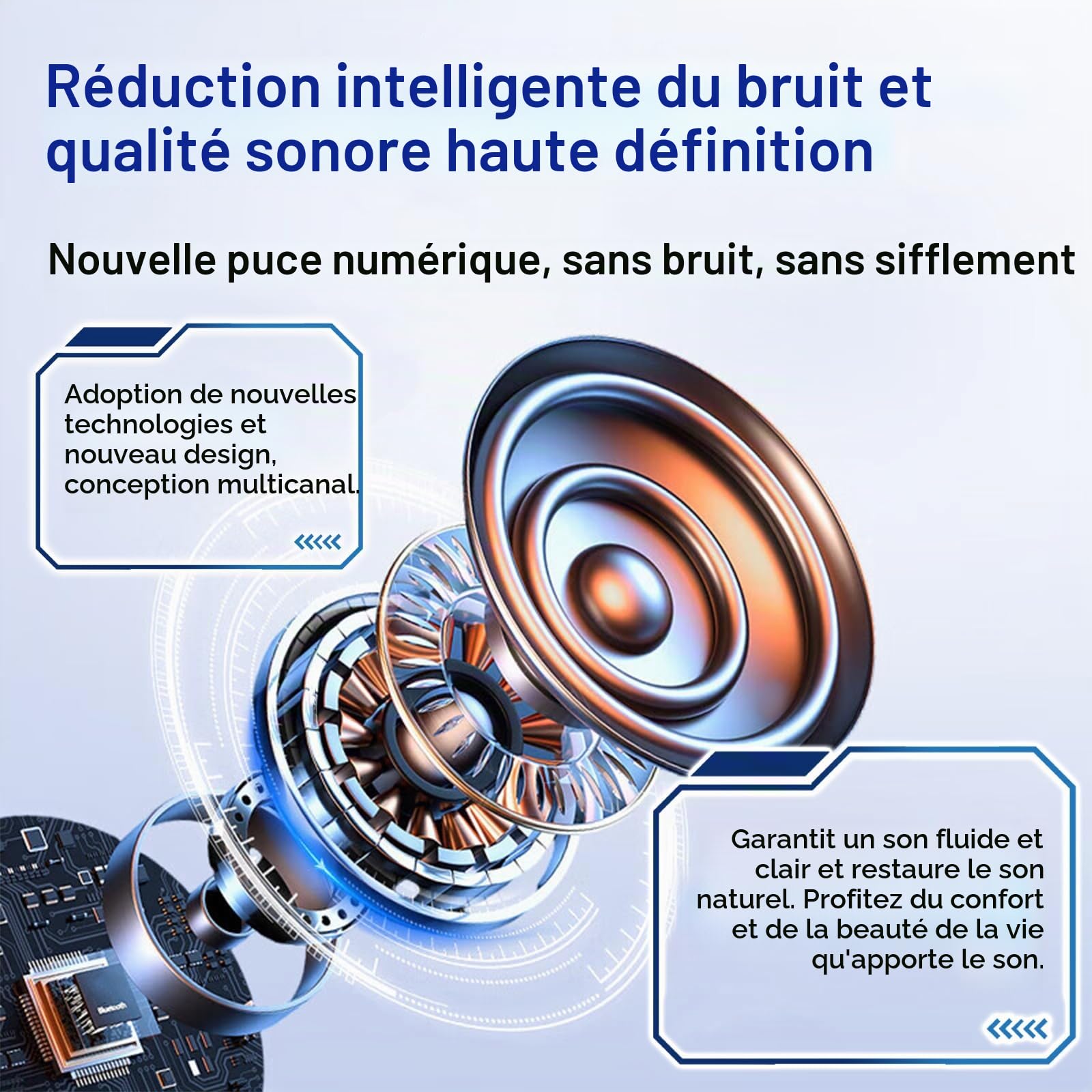 Britzgo - 4 modes réglables, facile à utiliser, qualité sonore claire, type cassette, volume élevé, 120 heures d'utilisation