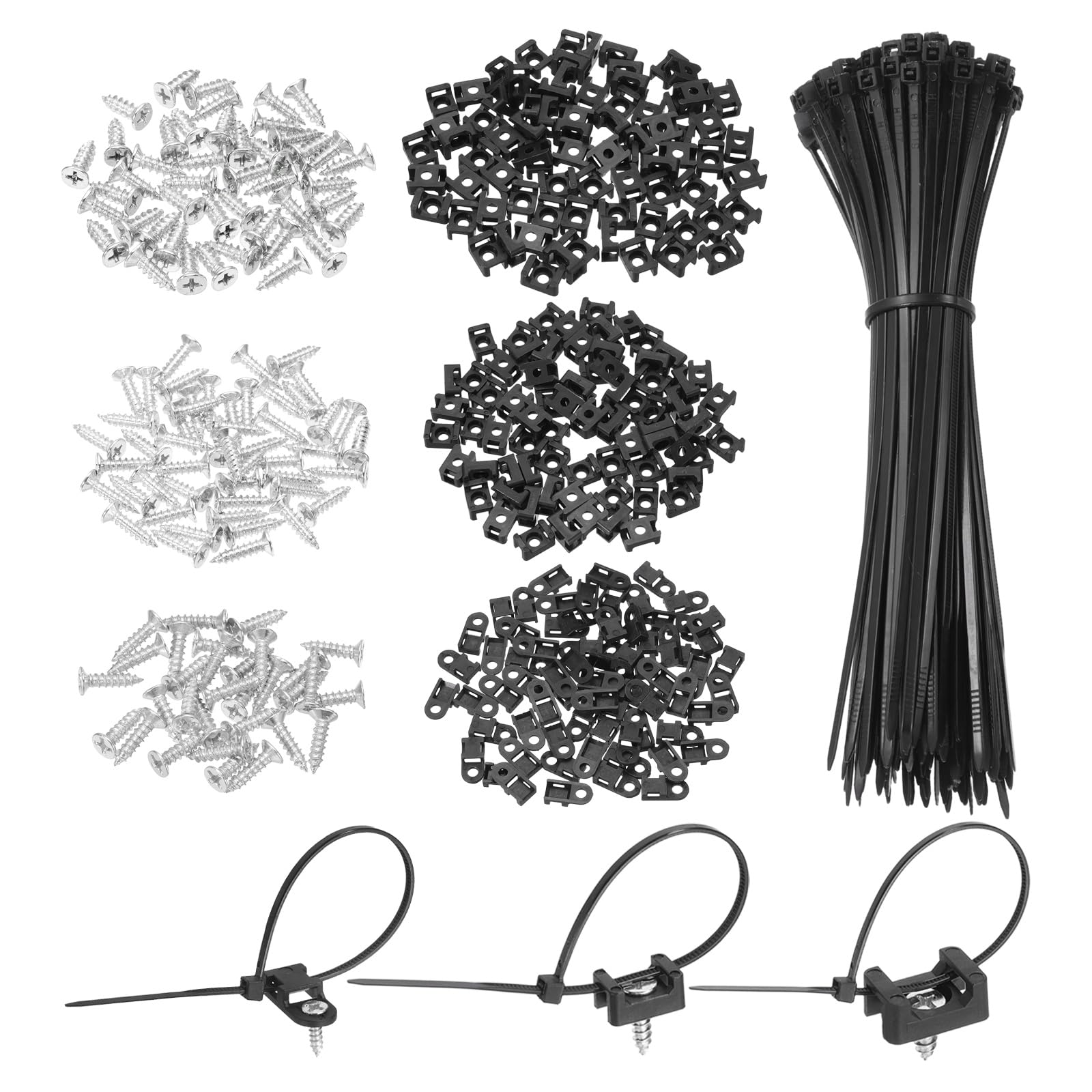 Attaches de câble et vis M3 M4 M5 pour fixer les fils électriques