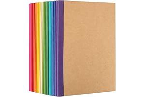 EOOUT 20 Pack A5 Kraft Notebooks: Decorate Your Days with a Rainbow of Notes