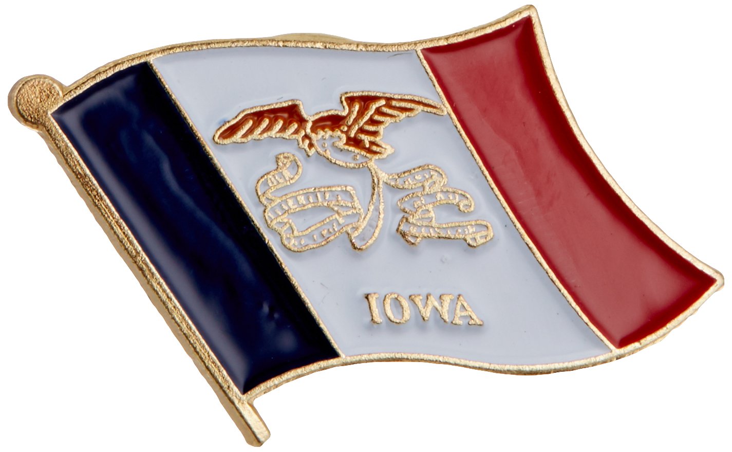US Flag Store Iowa Flag Lapel Pin