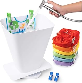 Cloth Diaper Sprayer Splatter Shield - White, Plastic, 1 Count - Splash-...