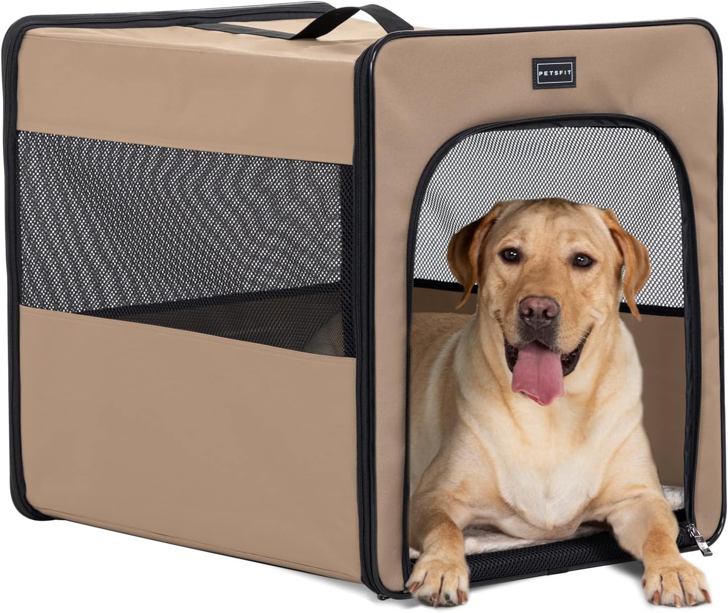 Portable Dog Crate, Upgrade Zipper and Strengthen The Seam, to Prevent