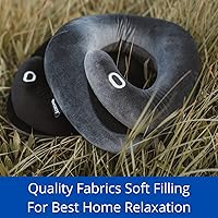 Vista 6 de BCOZZY Almohada para el cuello, alivio para el dolor de cuello y para apoyo al dormir, suave, lavable y ajustable para un descanso cómodo gris