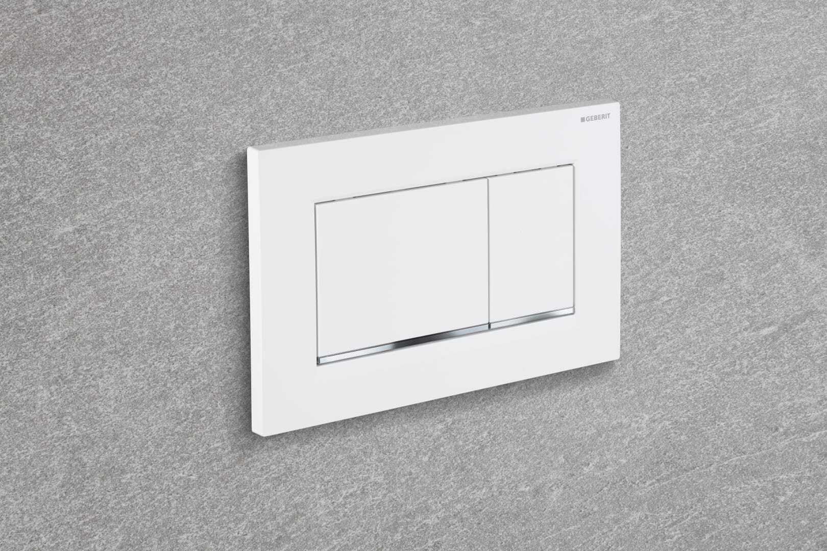 Geberit Sigma30 Betätigungsplatte 2-Mengen-Spülung Weiß