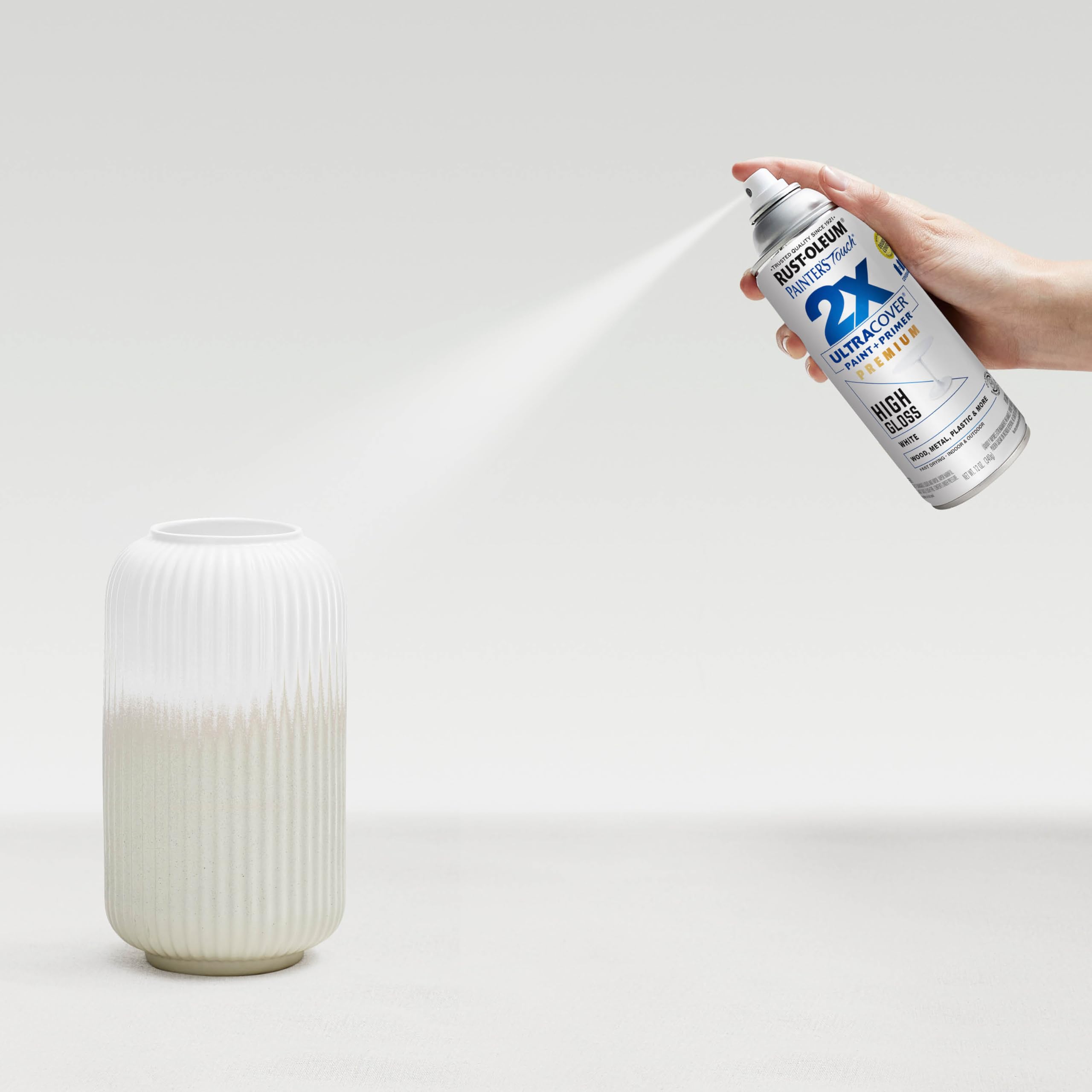 RUST-OLEUM 331171 Painters Touch 2 X 12 OZ White Gloss Spray Paint