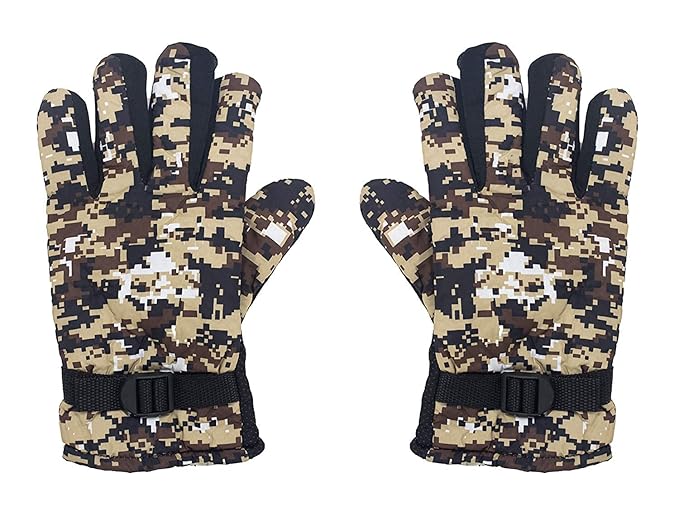 Morges Winter Wear Warm Gloves For Boys Gloves For Bike Riding (Multicolor)