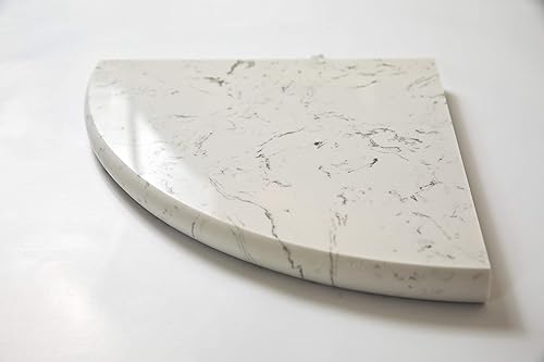 Vista 2 de Estante de esquina de ducha MM cuarzo tamaño estatuario 9 "x 9" ambos lados pulido