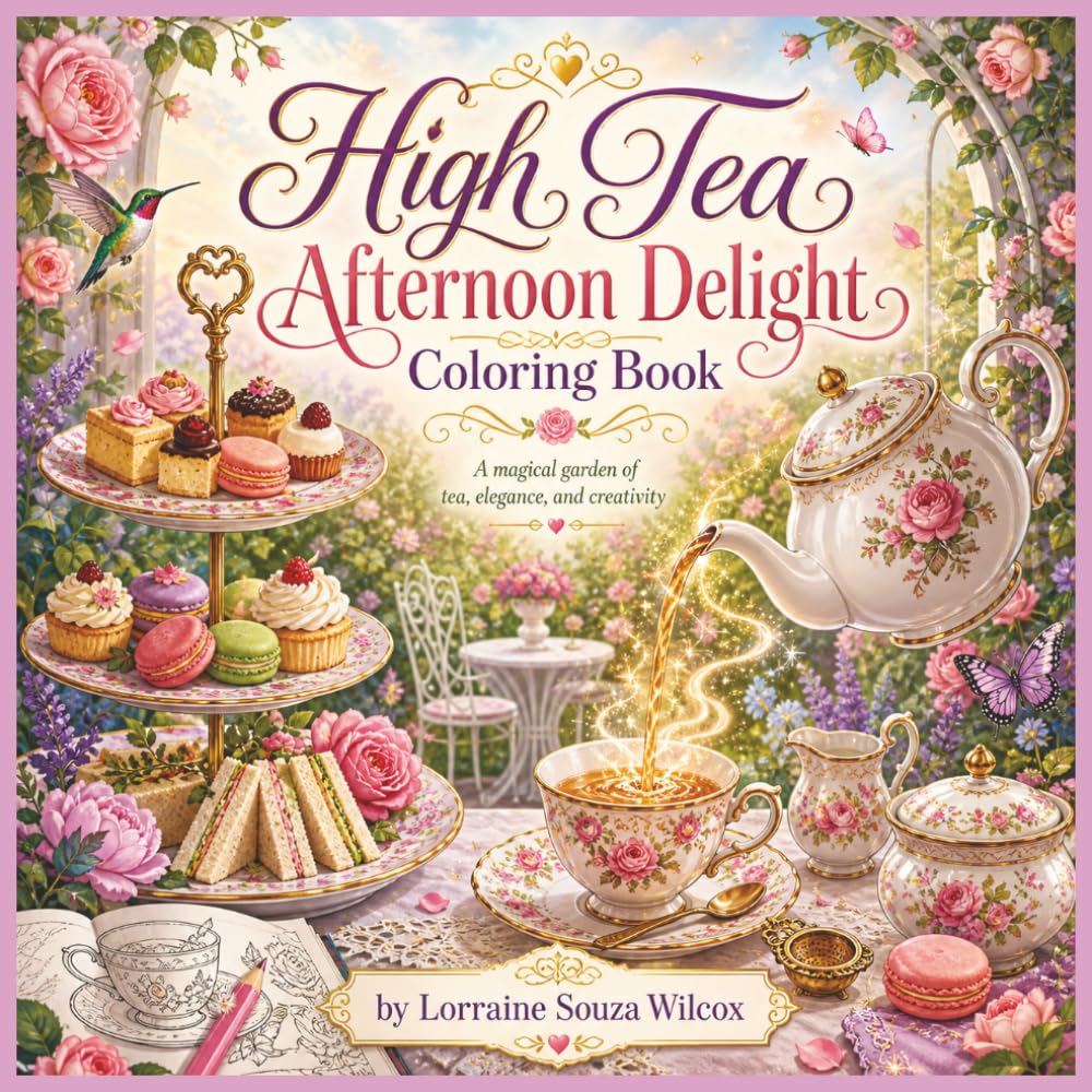 High Tea Afternoon Delight Coloring Book