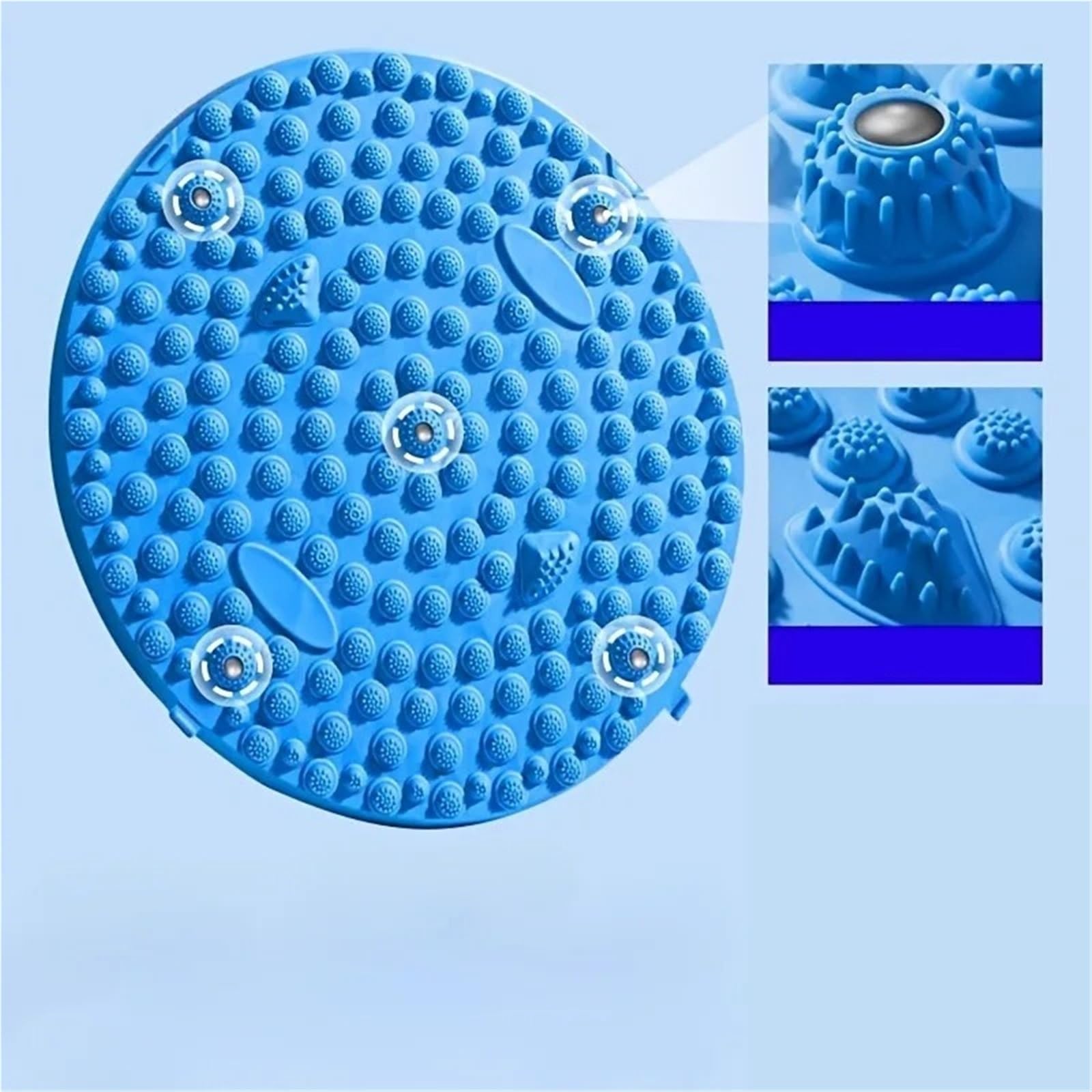 Tappetino Agopressione Tappetino for massaggio ai piedi in silicone antiscivolo con design a punto di pressione che supporta il rilassamento