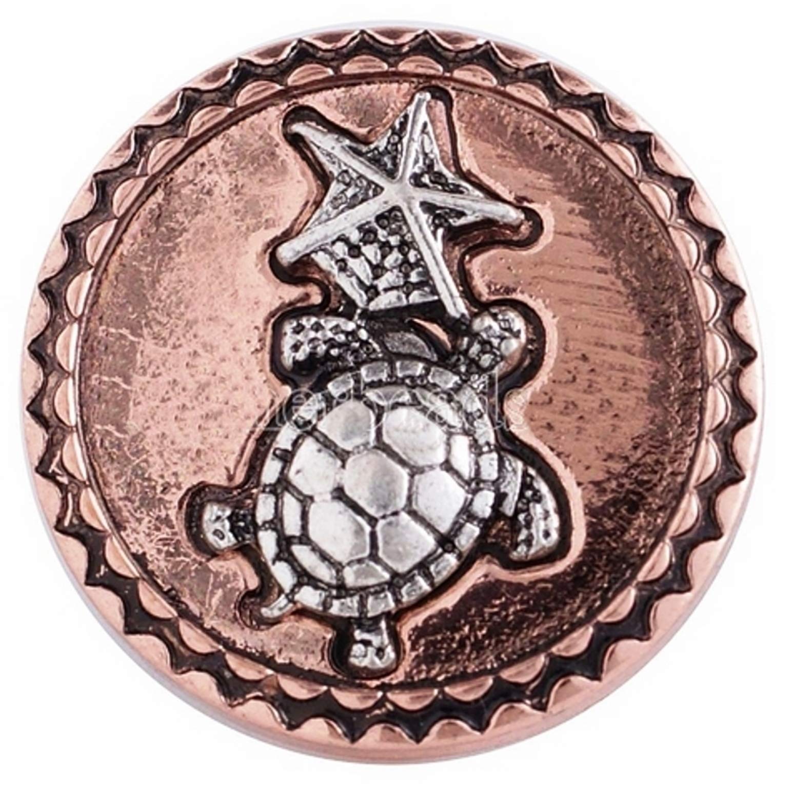 Rockin Angels Copper Sea Turtle Star Fish 20mm Charm for Ginger Snaps Magnolia Vine