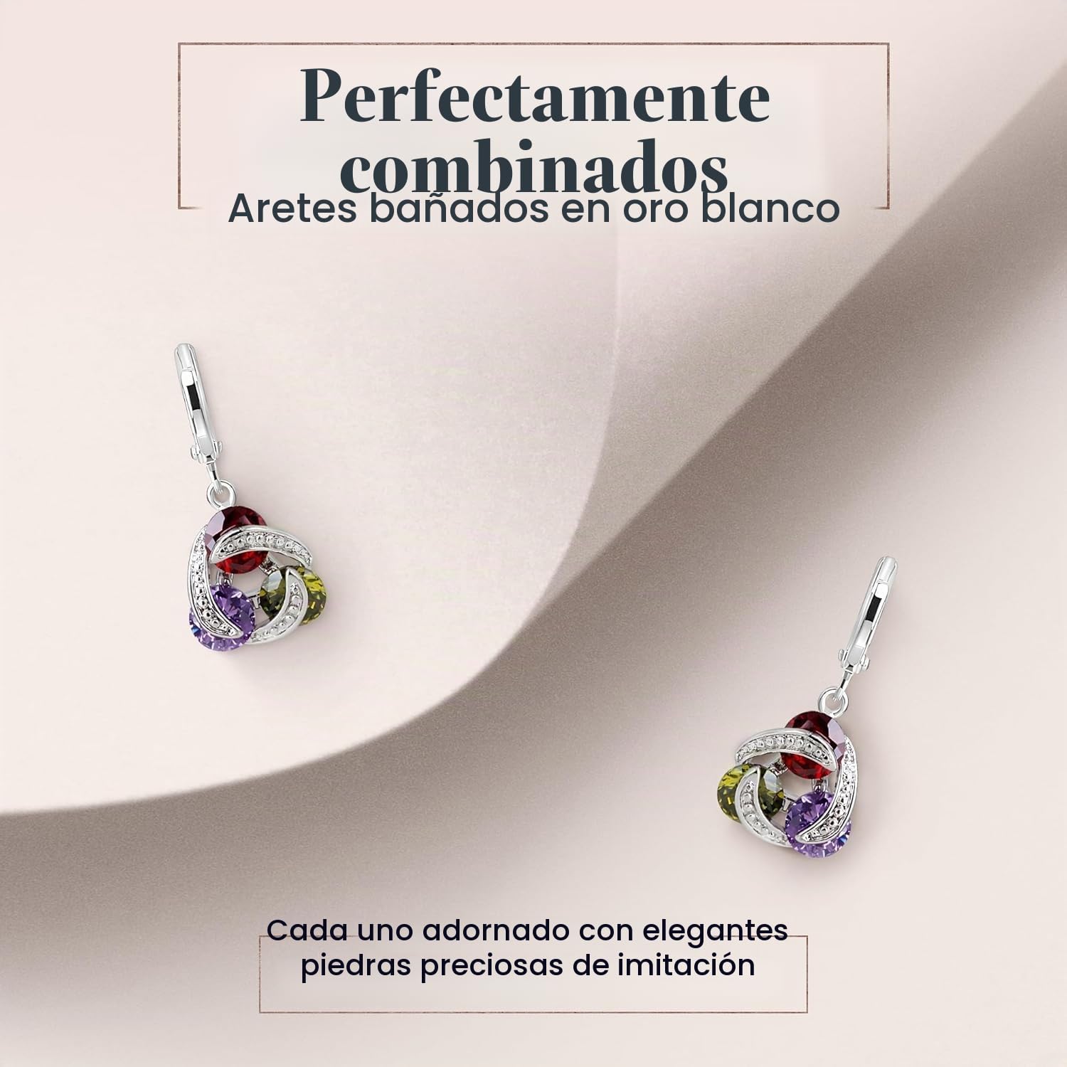 Crystalline Azuria Juegos de Joyas para Mujeres y Niñas Juegos de Joyas Boda Collar y Pendientes para Esposa Novia Joyería