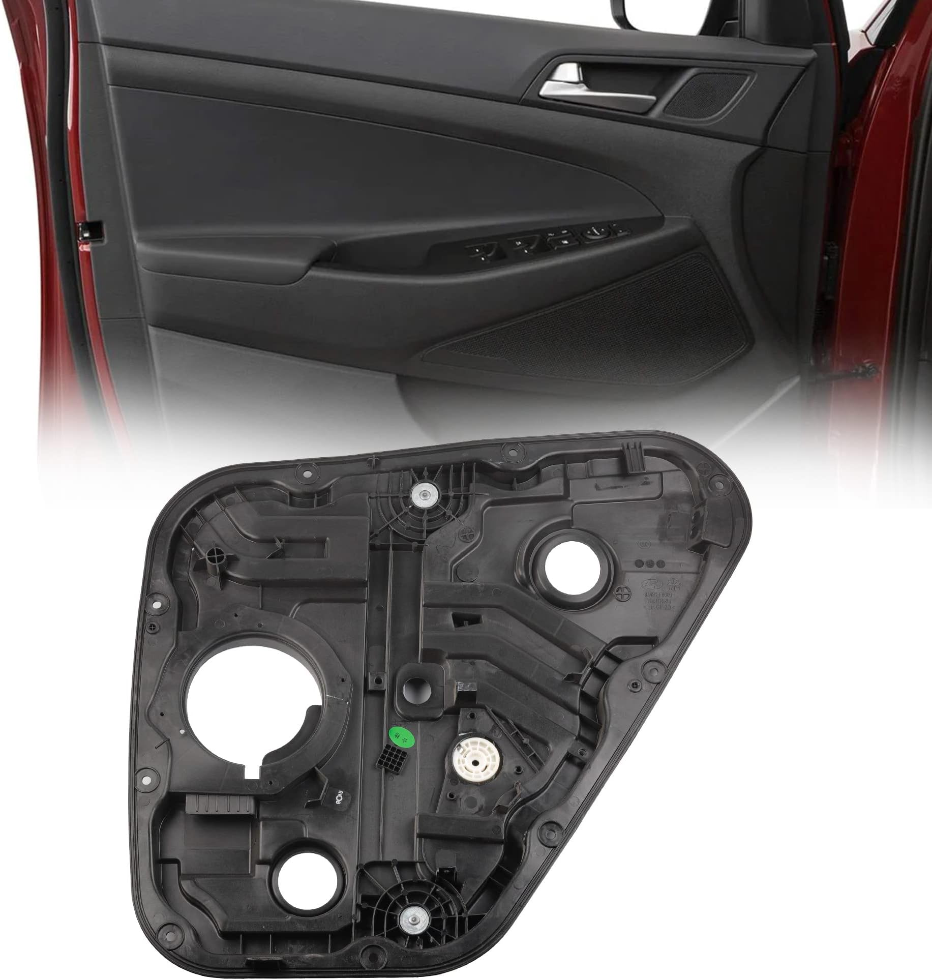 Dasbecan Rear Right Window Regulator without Motor Compatible with 2016-2020 Hyundai Tucson Replaces# 83481D3001 83481-D3001